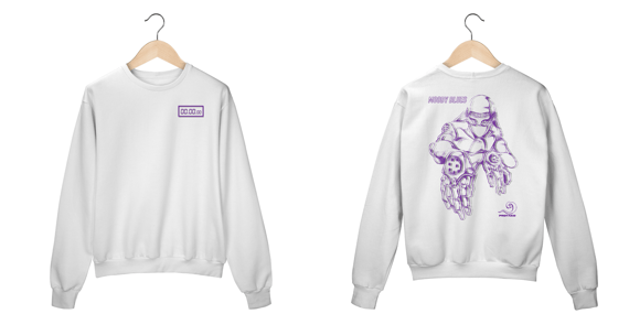 Moletom Fechado Unisex Moody Frente Costas