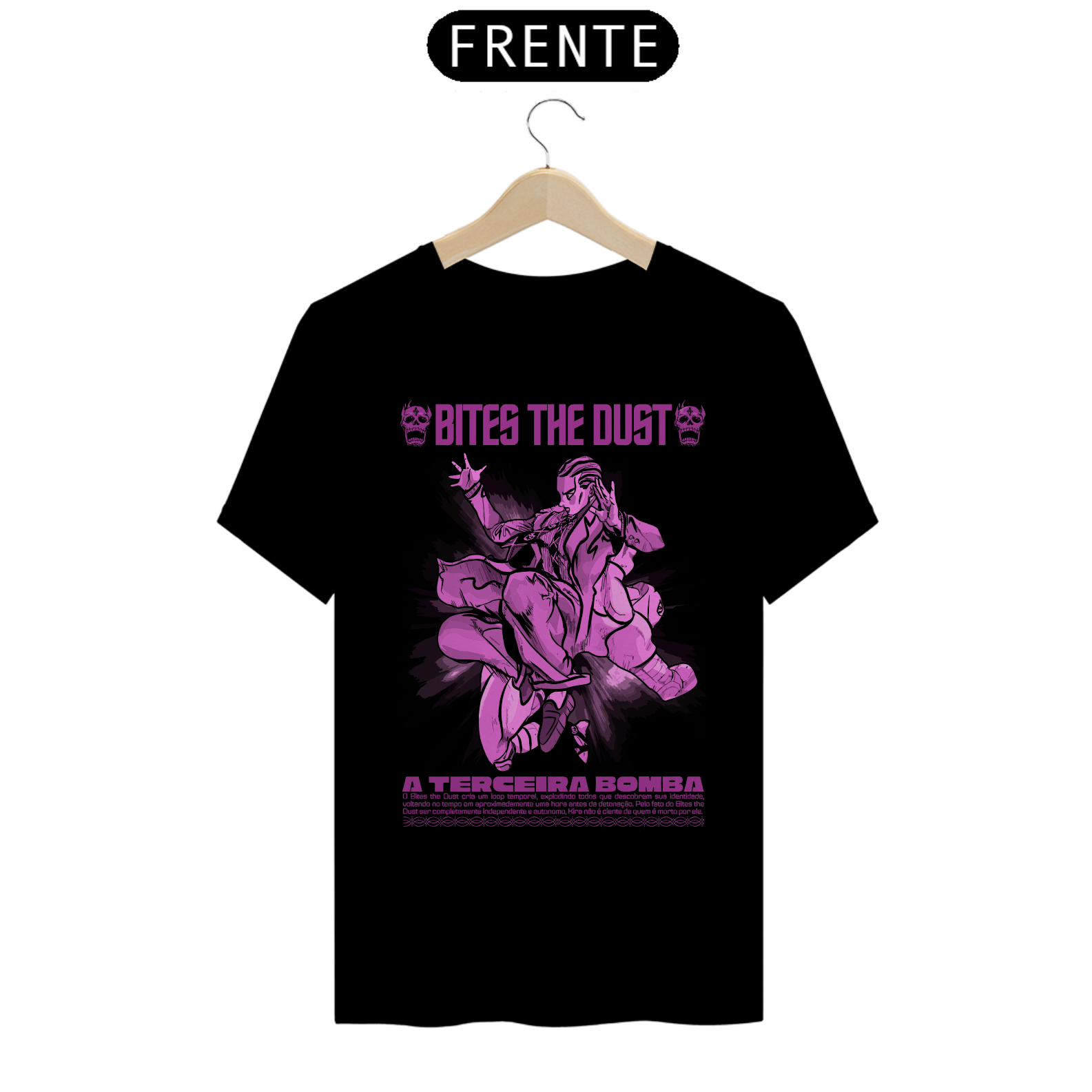 Camiseta Bites Rosa Frente