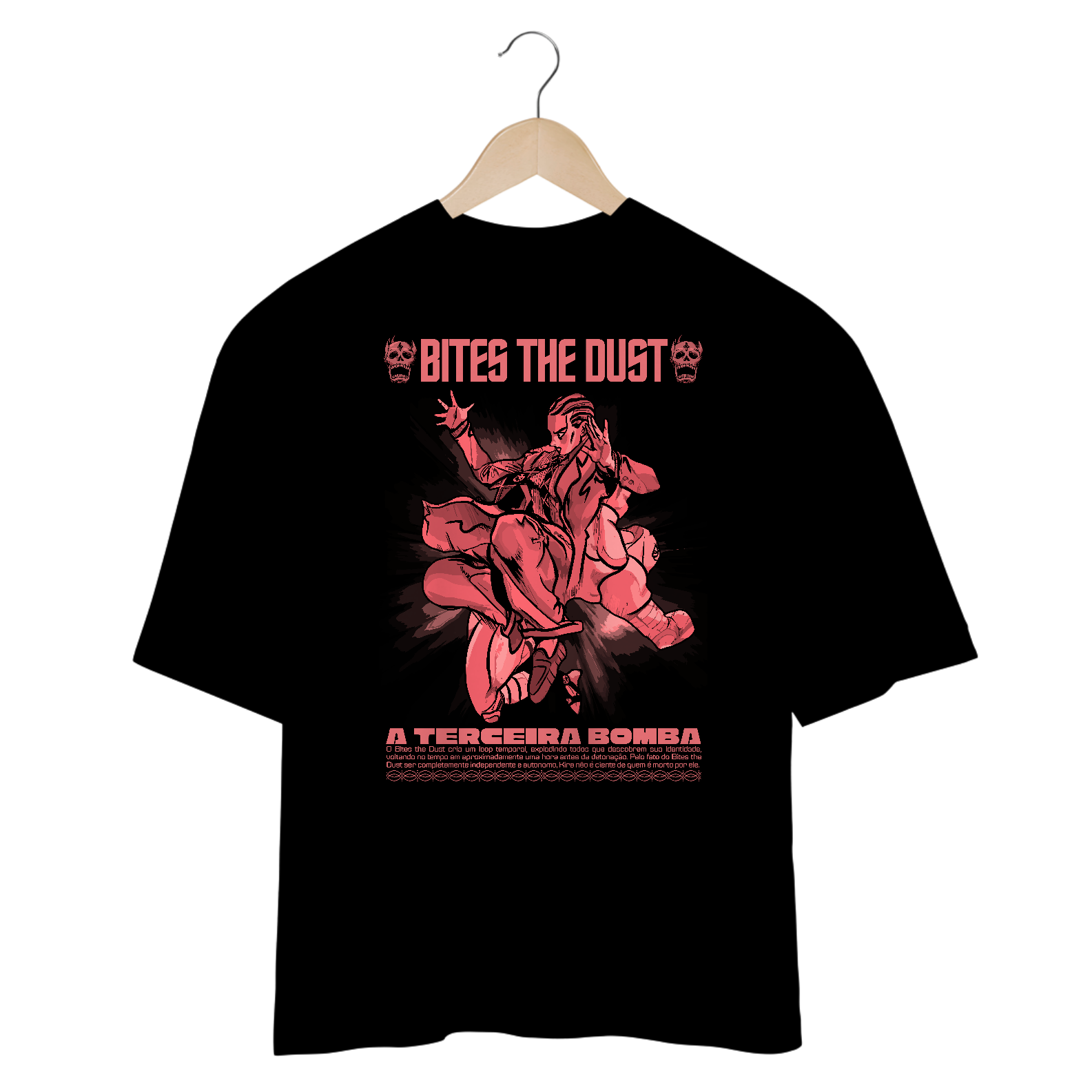 Camiseta Oversized Bites Dust Frente