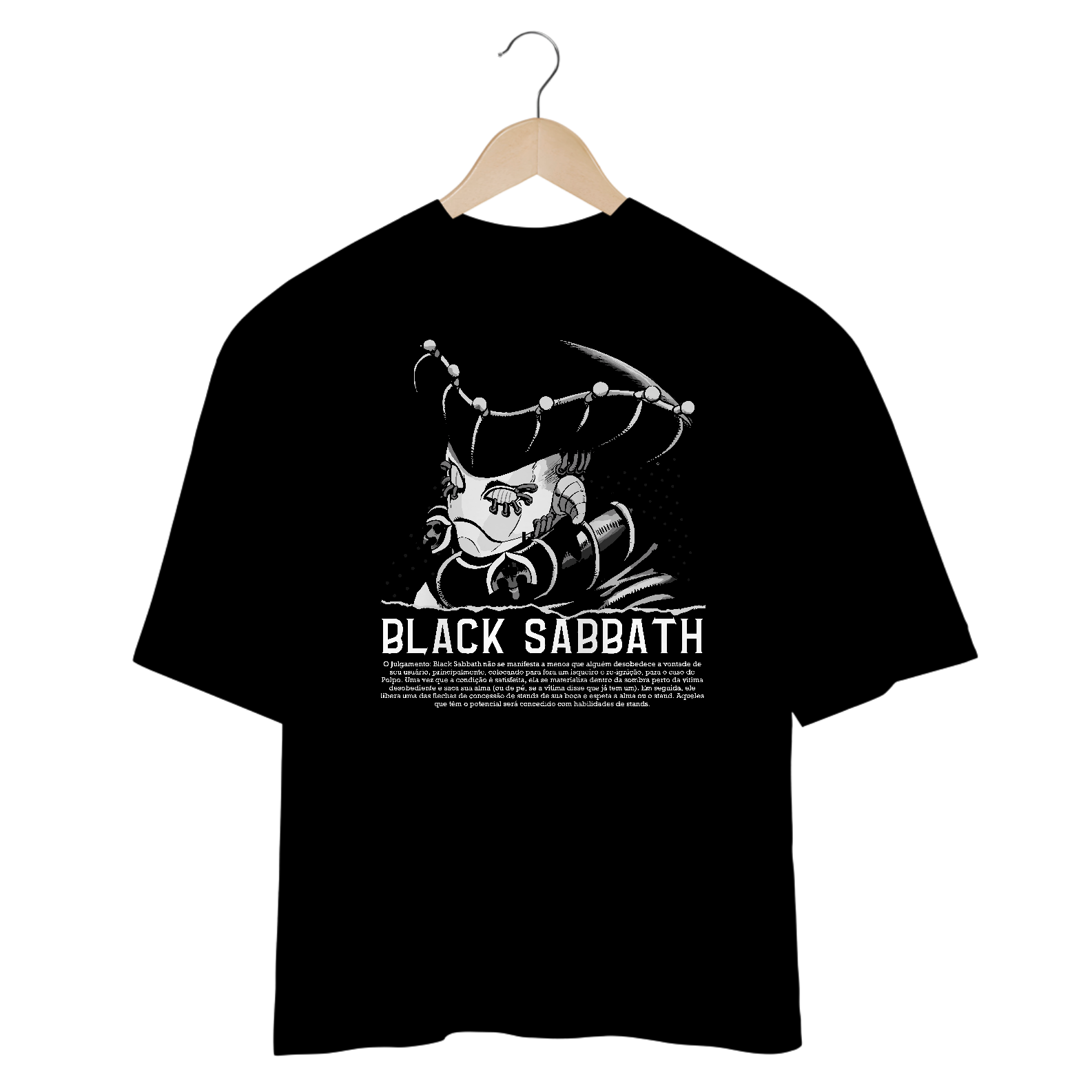 Camiseta Oversized Black S Frente