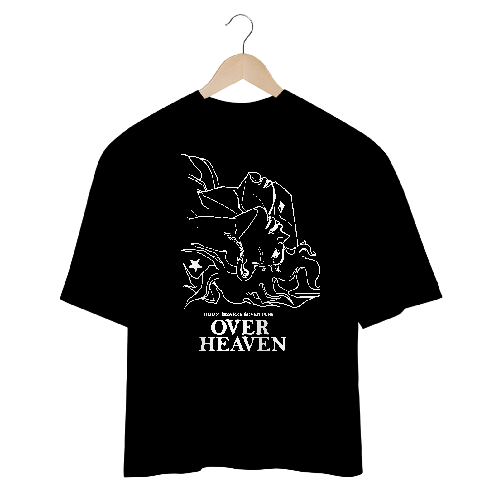 Camiseta Oversized Over Heaven Frente