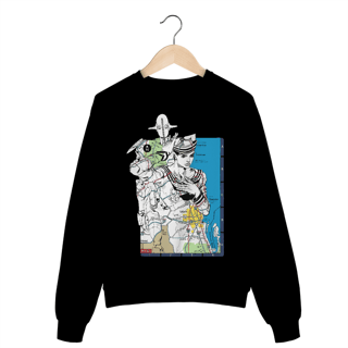 Moletom Fechado Unisex Gappy Frente Costas