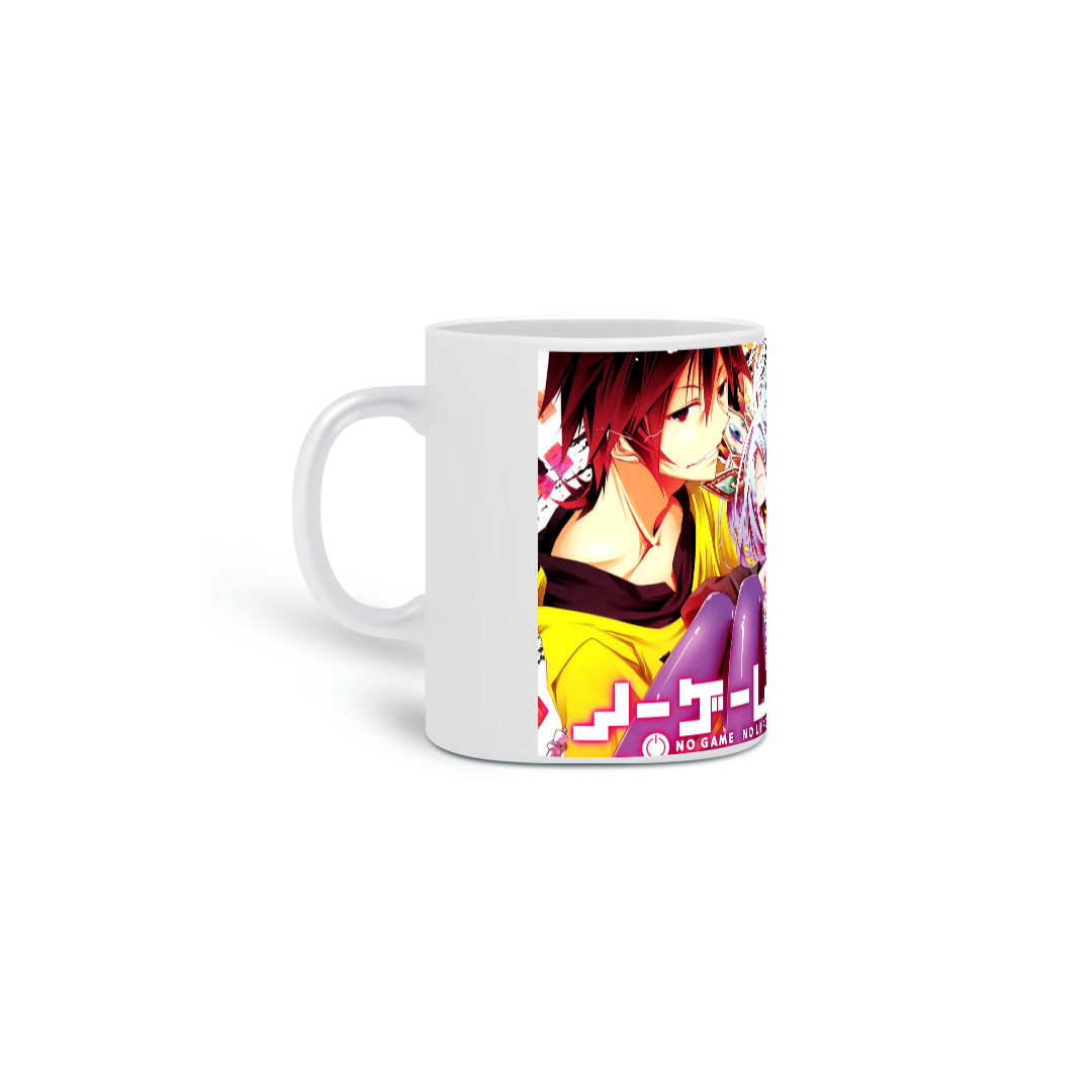 Caneca Porcelanato Personalizada Anime No Game No Life