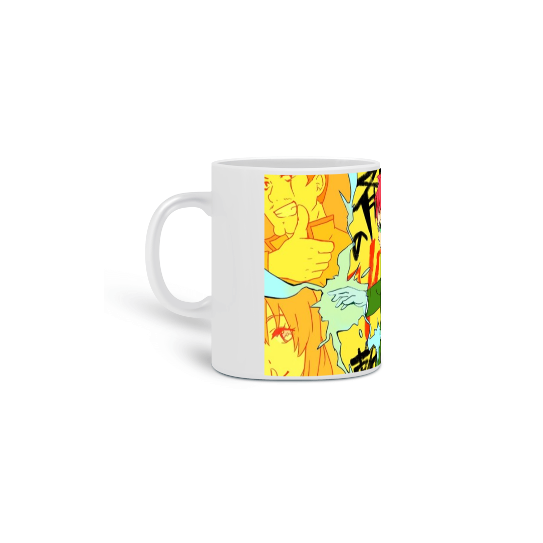 Caneca Porcelanato Personalizada Anime Saiki Kusuo