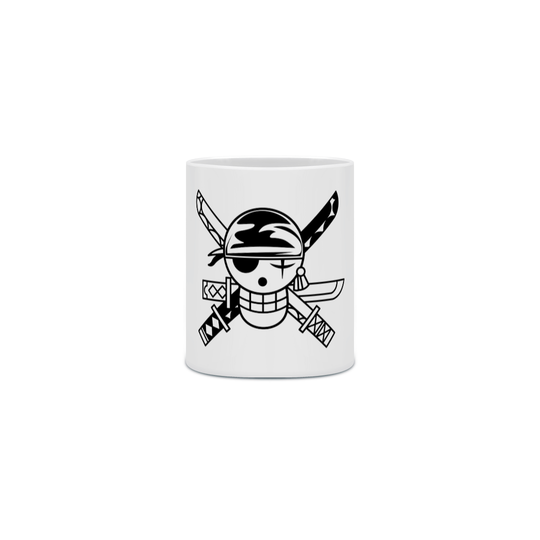 Caneca Porcelanato Personalizada Anime One Piece Roronoa Zoro