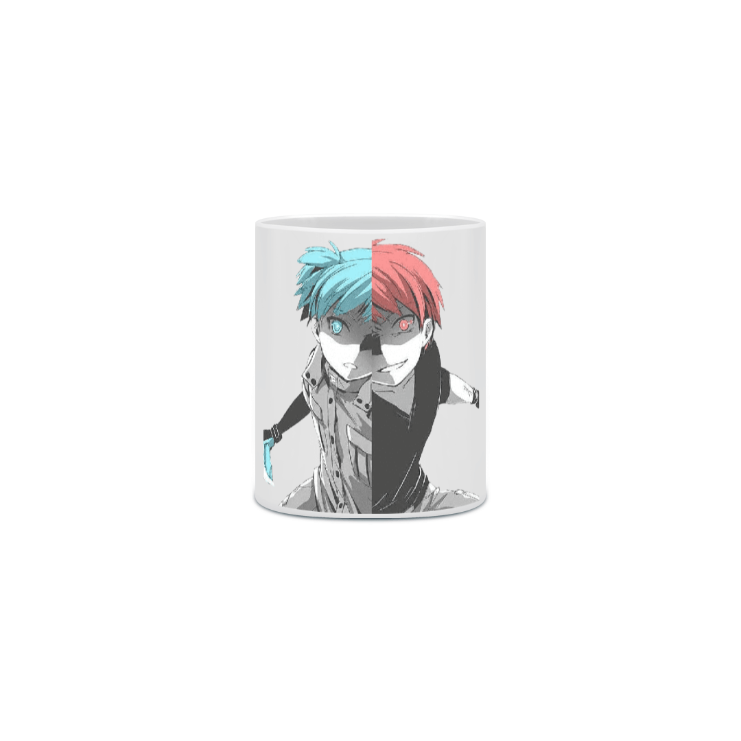 Caneca Porcelanato Personalizada Anime Assassination Classroom Nagisa x Karma