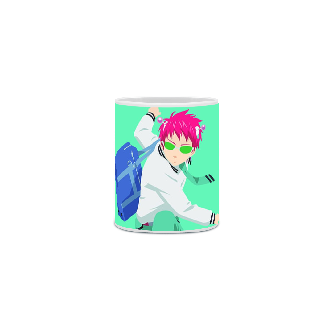 Caneca Porcelanato Personalizada Anime Saiki Kusuo