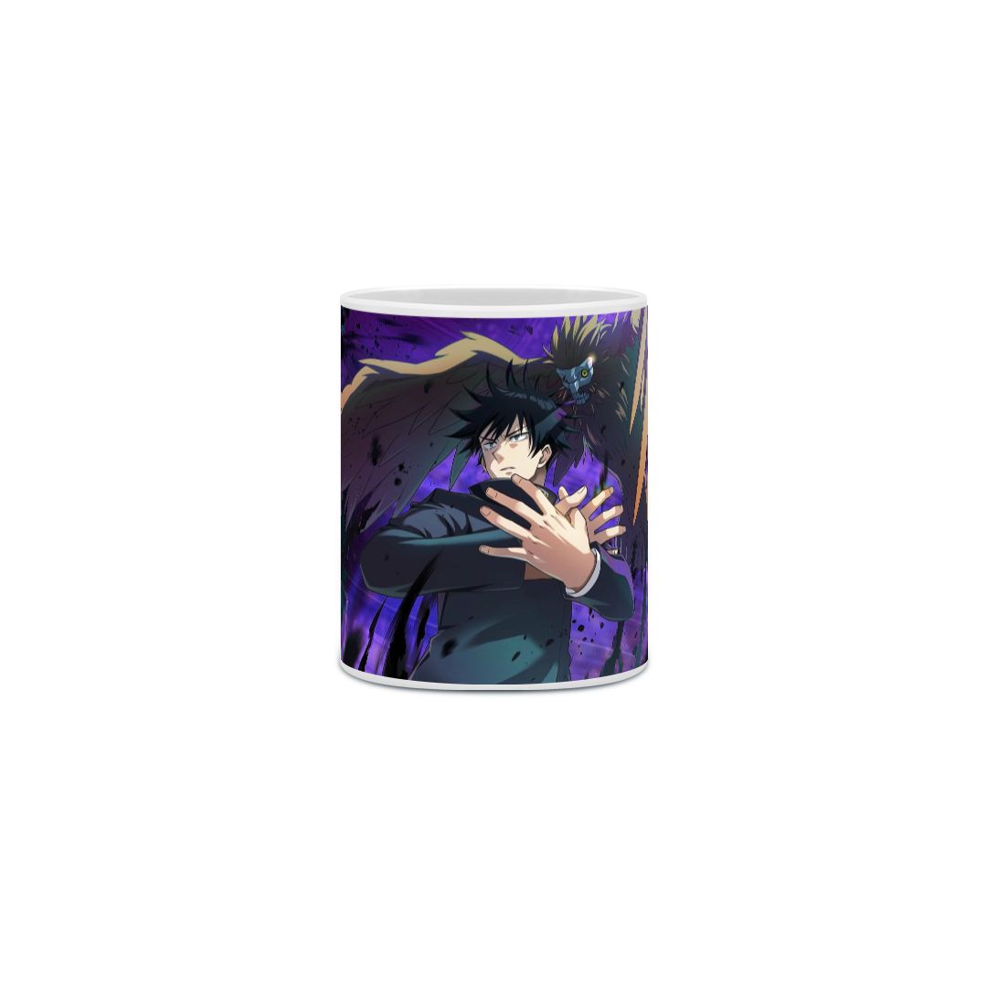 Caneca Porcelanato Personalizada Anime Jujutsu Kaisen Fushiguro Megumi