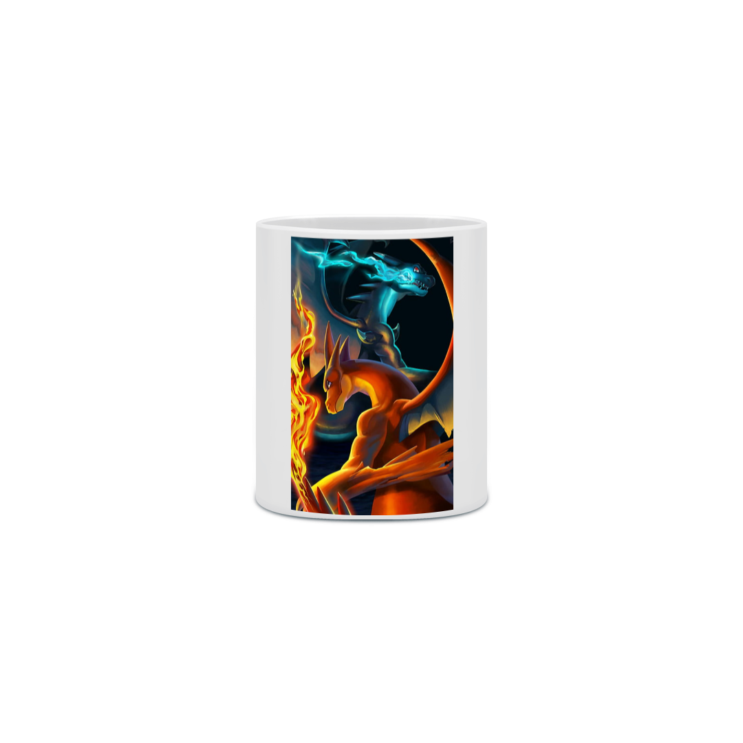 Caneca Porcelanato Personalizada Anime Pokémon Charizard