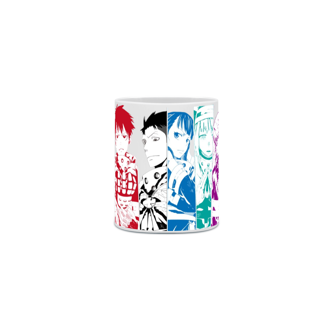 Caneca Porcelanato Personalizada Anime En En Shouboutai