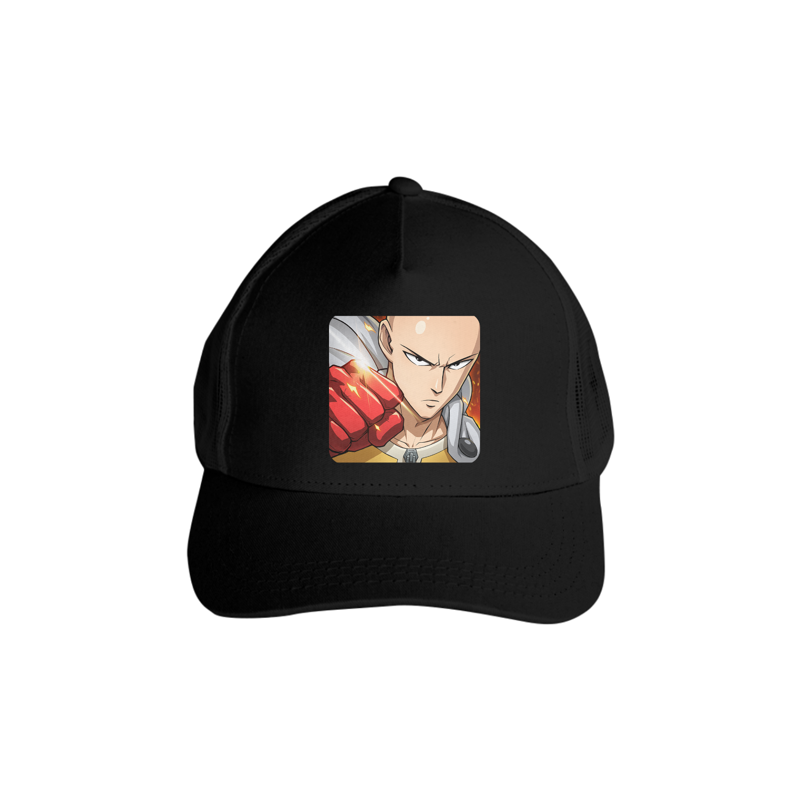 Boné Americano Trucker Anime One Punch Man Saitama