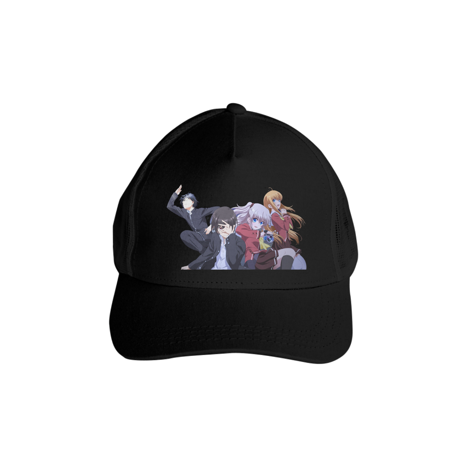 Boné Americano Trucker Anime Charlotte