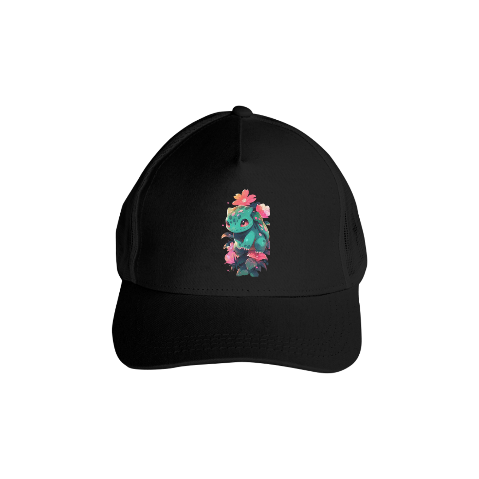 Boné Americano Trucker Anime Pokémon Bulbasaur