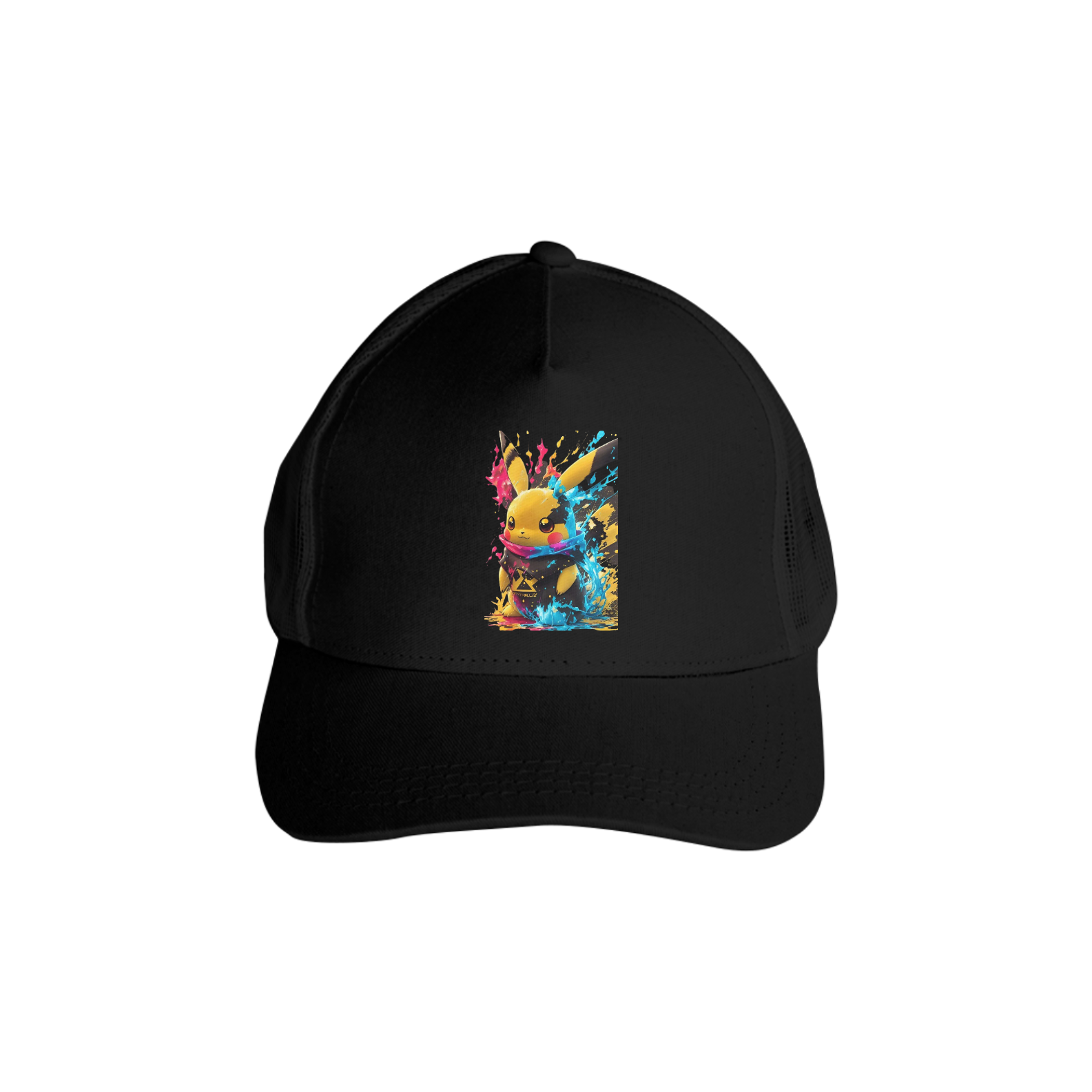 Boné Americano Trucker Anime Pokémon Pikachu