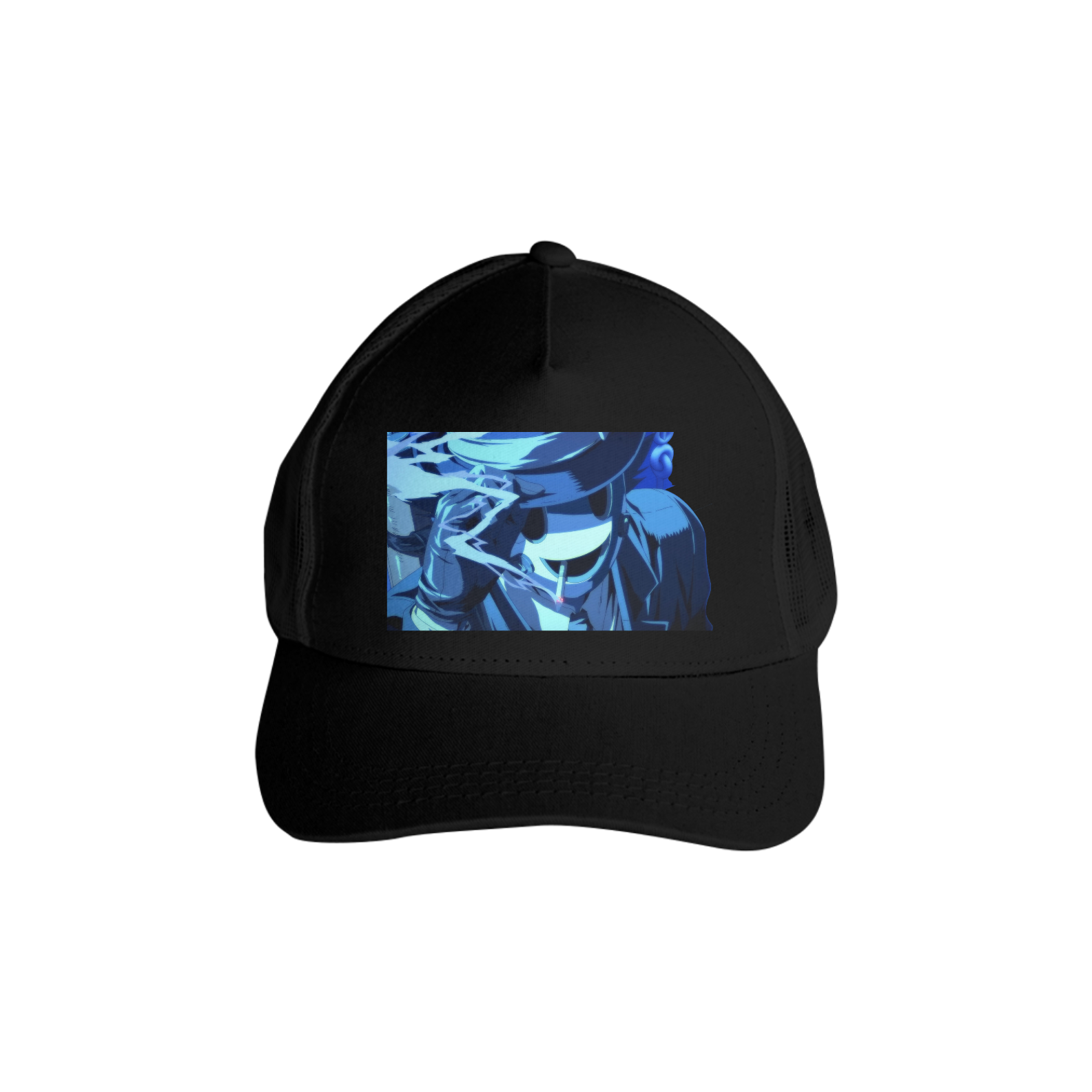 Boné Americano Trucker Anime Aba Curva Anime Tenku Shinpan