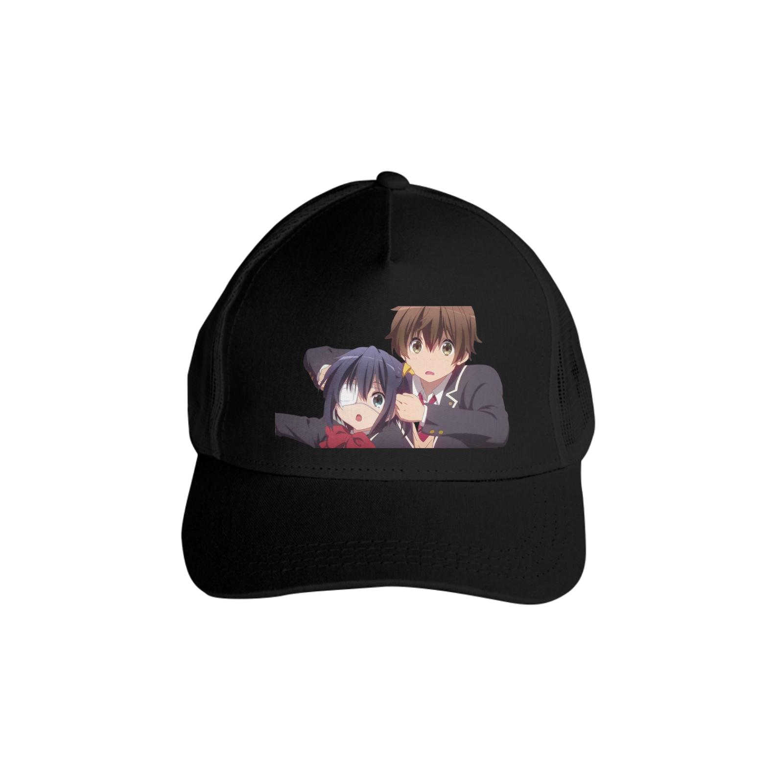 Boné Americano Trucker Aba Curva Anime Chuunibyou