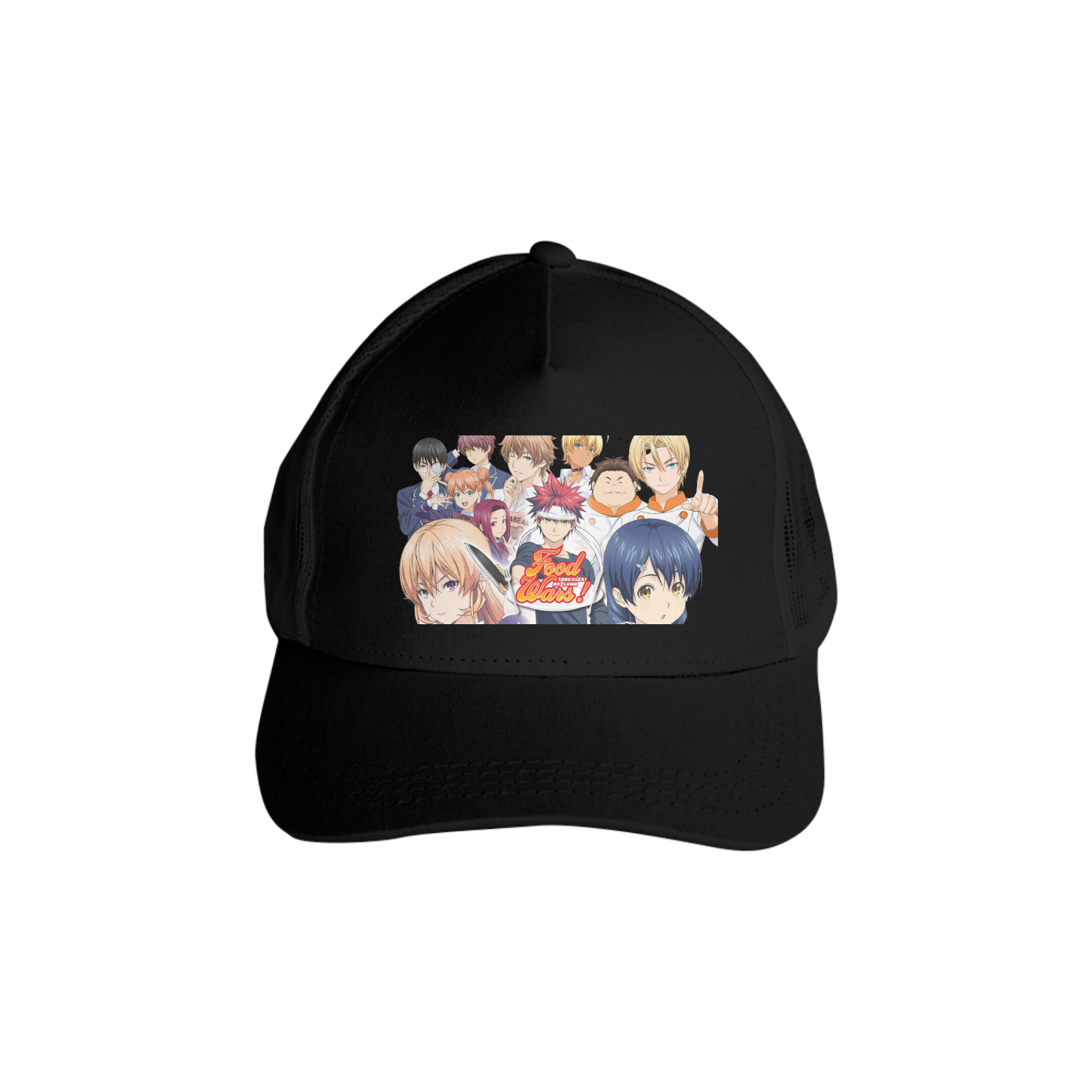 Boné Americano Trucker Aba Curva Anime Shokugeki no Souma