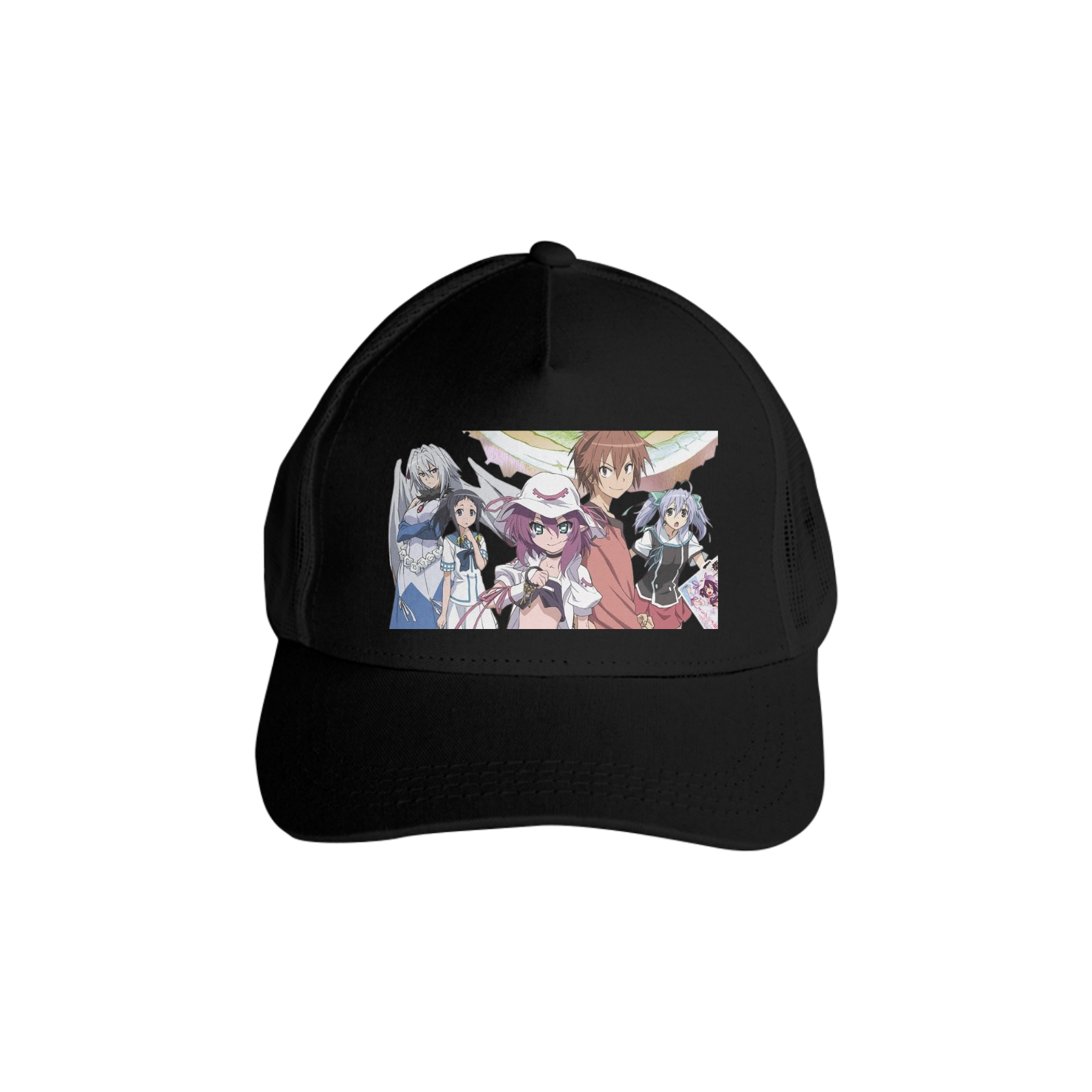 Boné Americano Trucker Aba Curva Anime Yumekui Merry