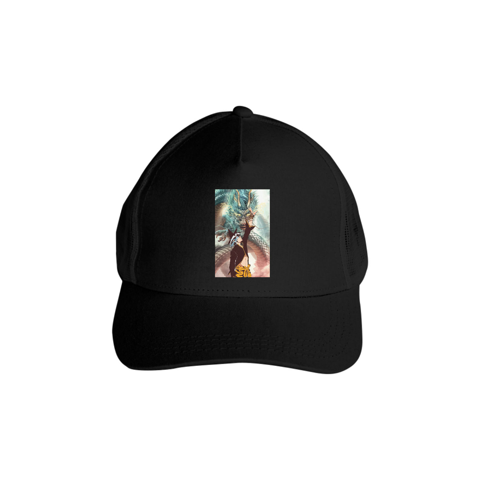 Boné Americano Trucker Aba Curva Anime The God of Highschool Jin Mori