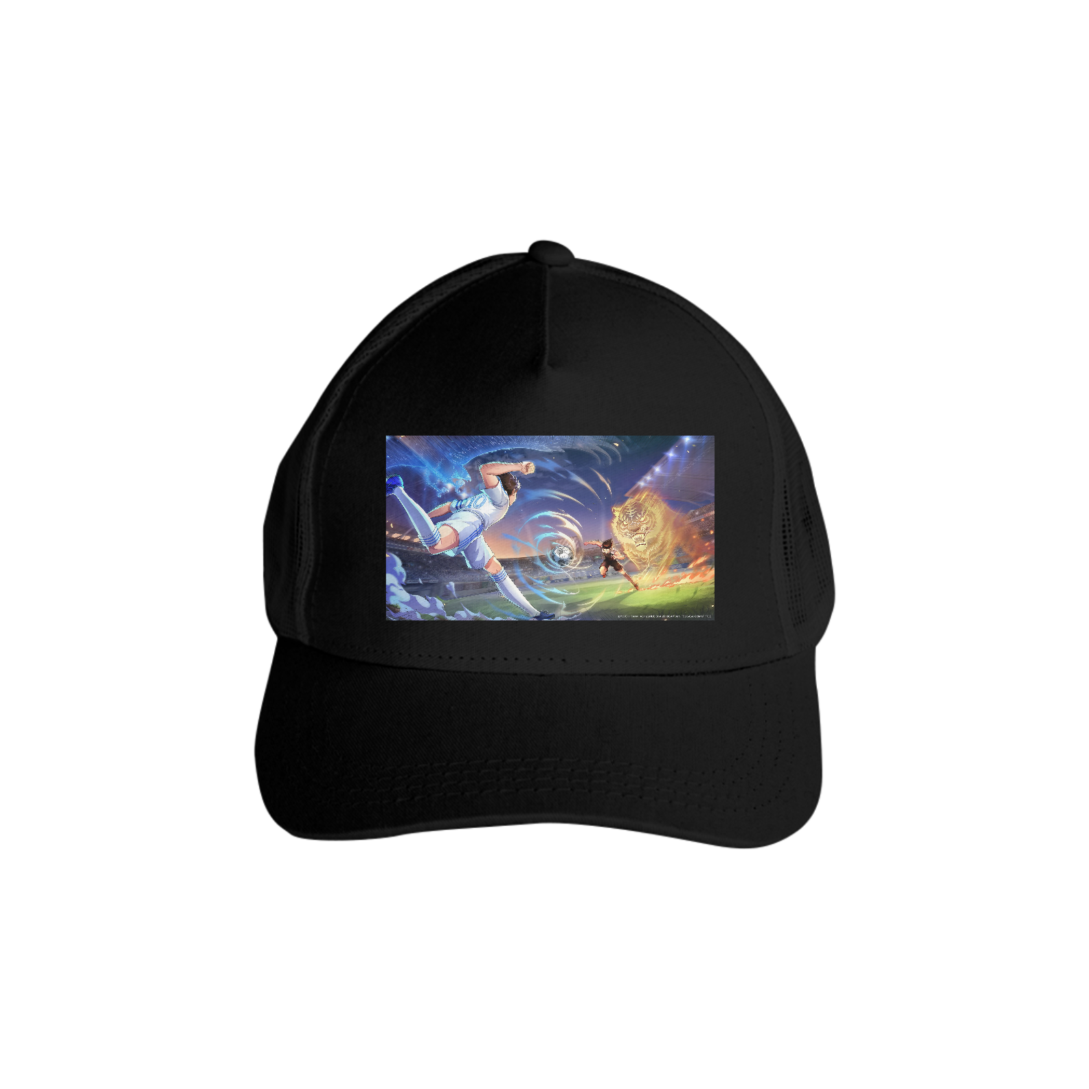 Boné Americano Trucker Aba Curva Anime Captain Tsubasa