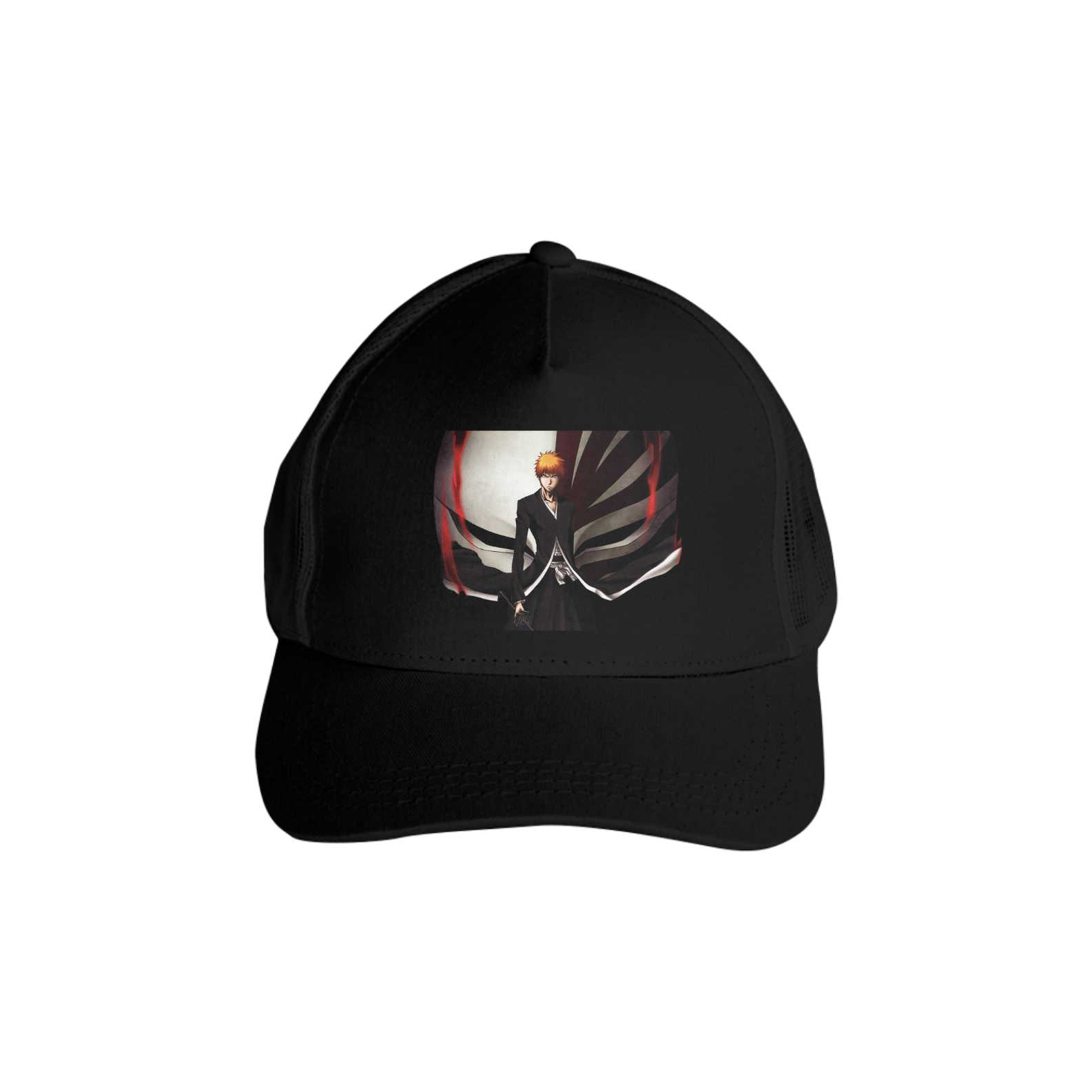 Boné Americano Trucker Aba Curva Anime Bleach Ichigo