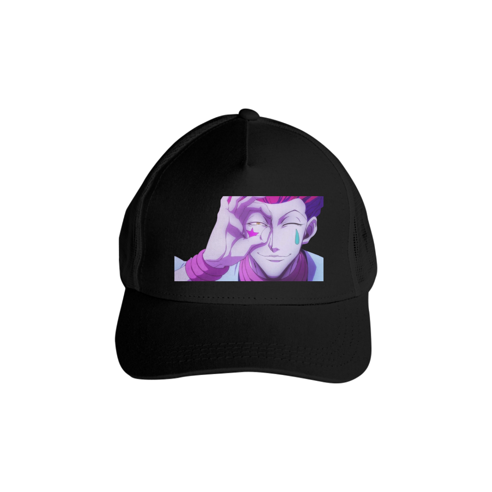 Boné Americano Trucker Aba Curva Anime Hunter Hunter Hisoka