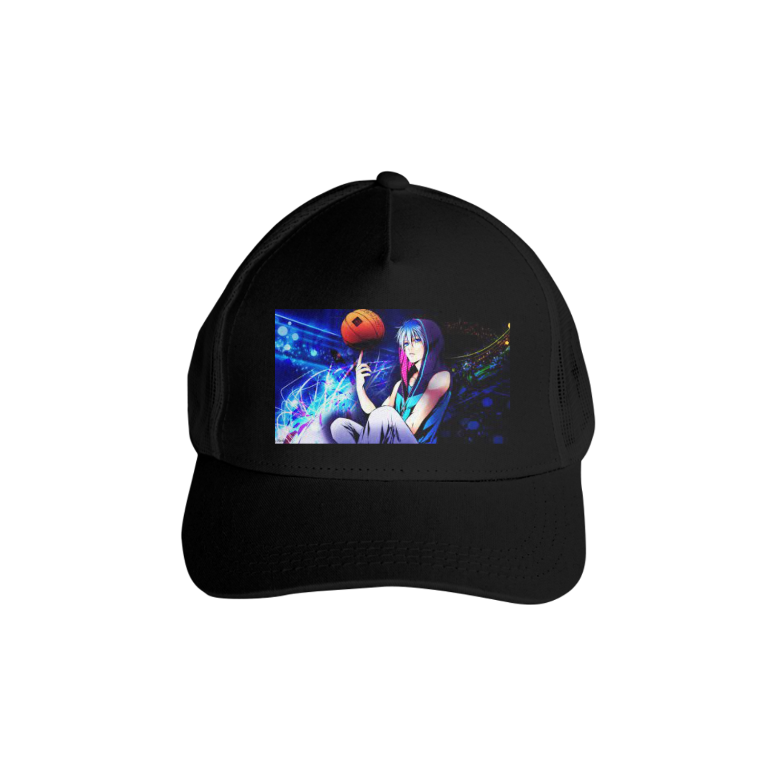 Boné Americano Trucker Aba Curva Anime Kuroko No Basket 