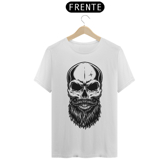 Camiseta Premium Caveira Barbada
