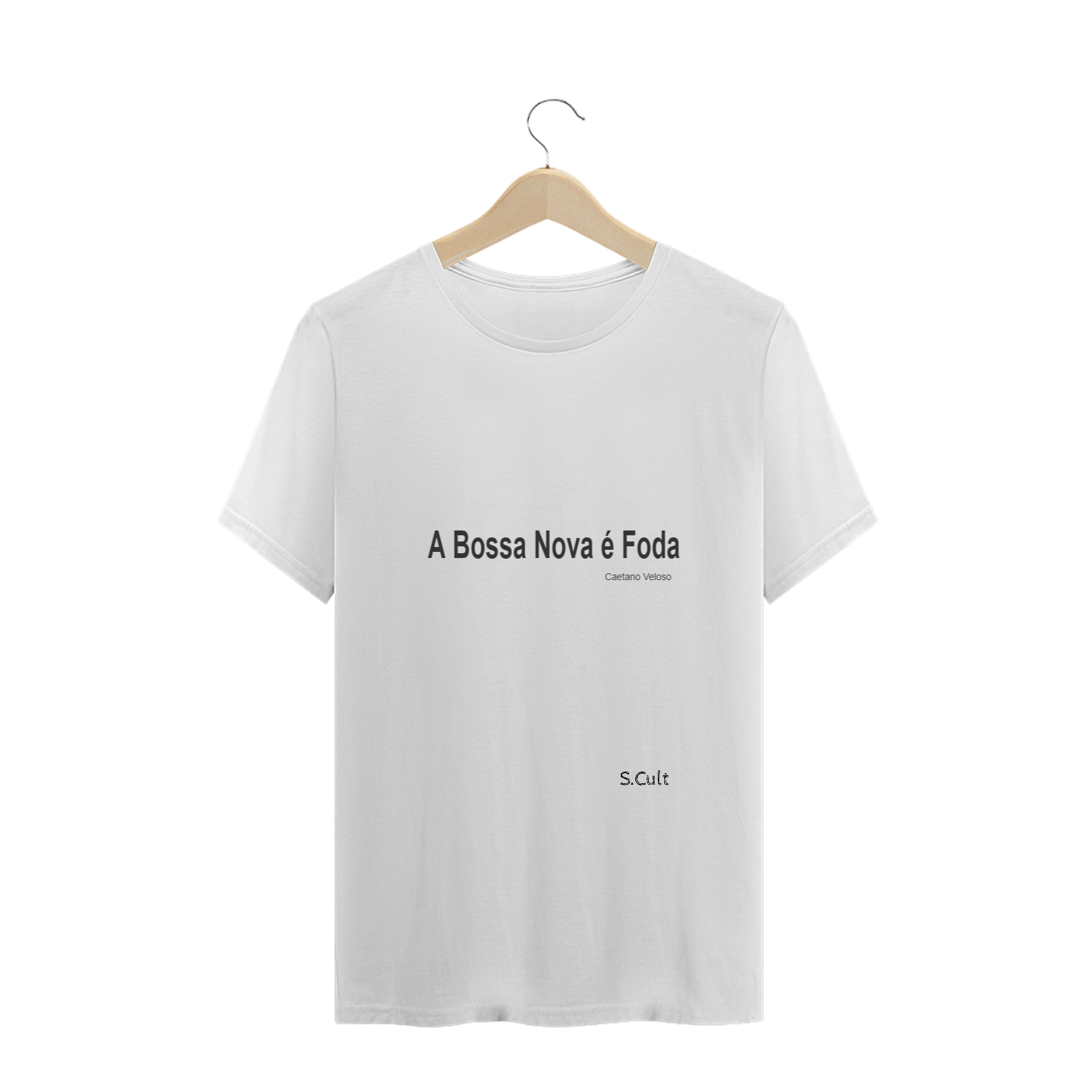 T-Shirt Plus size - Coleção MPB - Letras do Brasil-Caetano Veloso