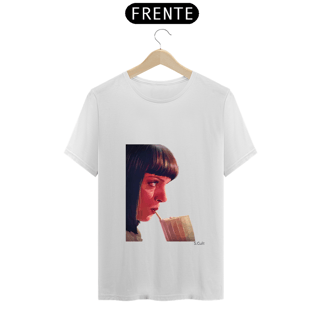 T-Shirt - Coleção Cinema - Estampa Mia Wallace - Pulp Fiction