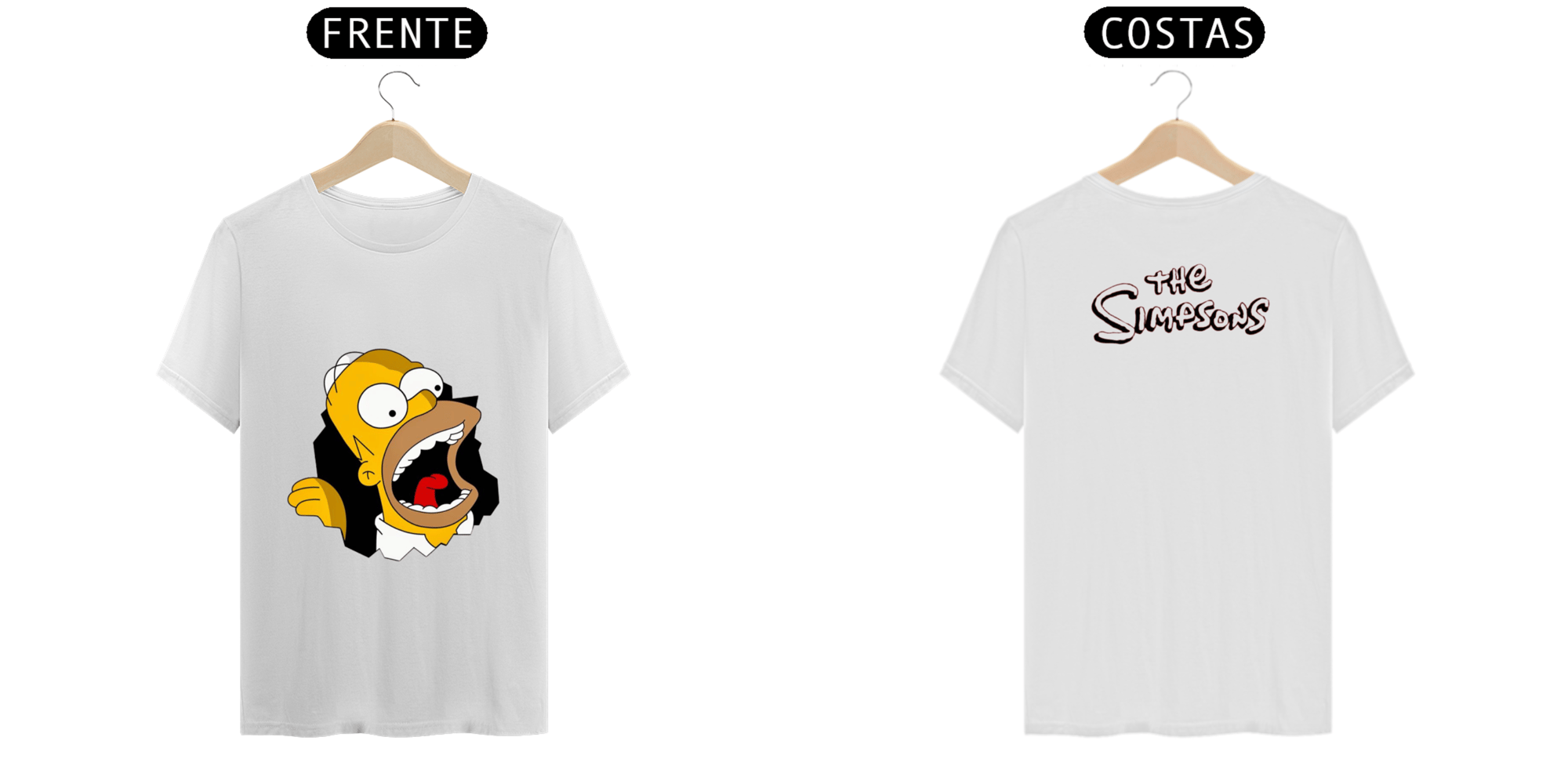 T.Shirt Prime - Coleção The Simpsons - Homer Simpson Mordida