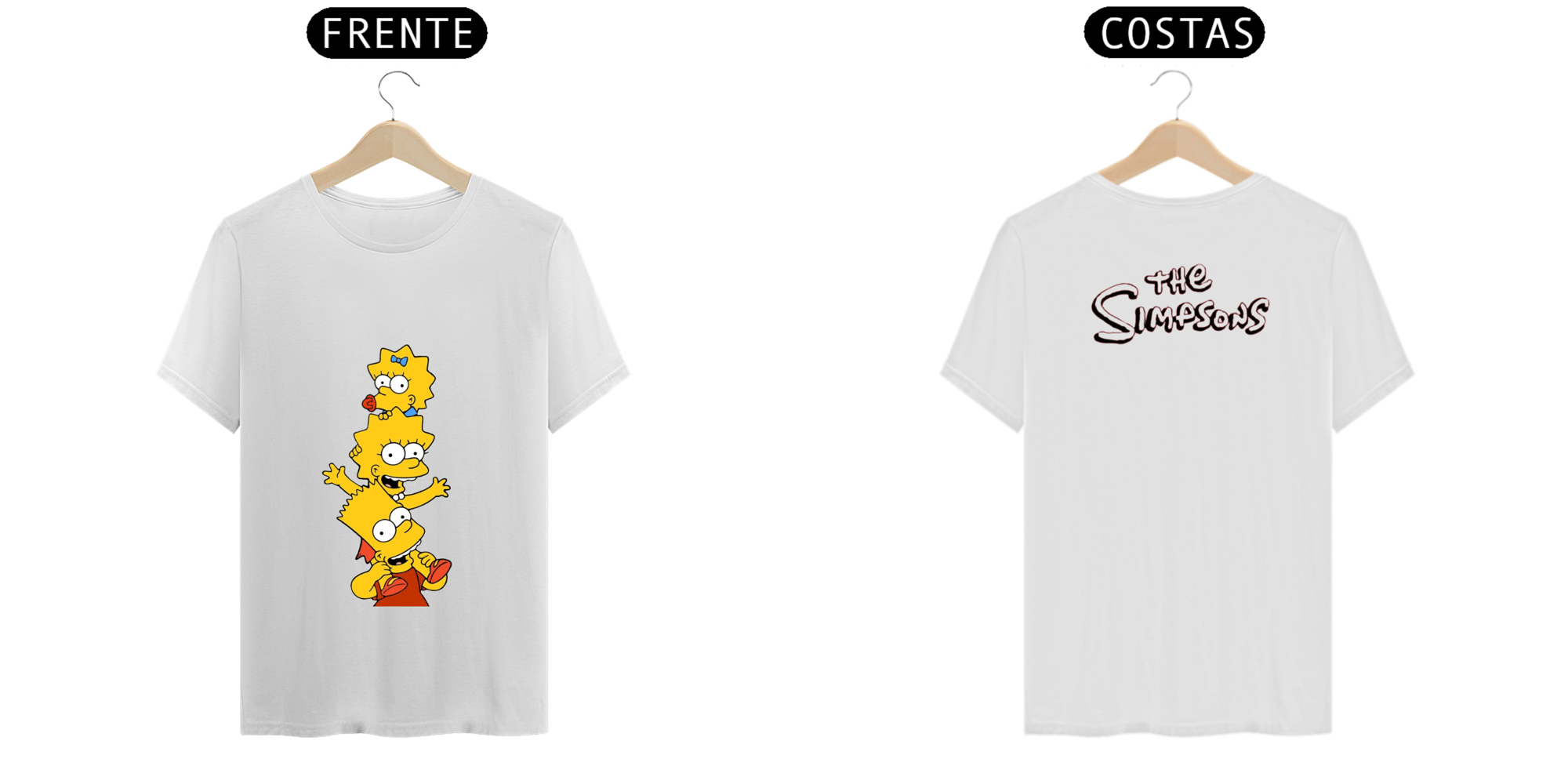 T.Shirt Prime - Coleção The Simpsons - Irmãos 