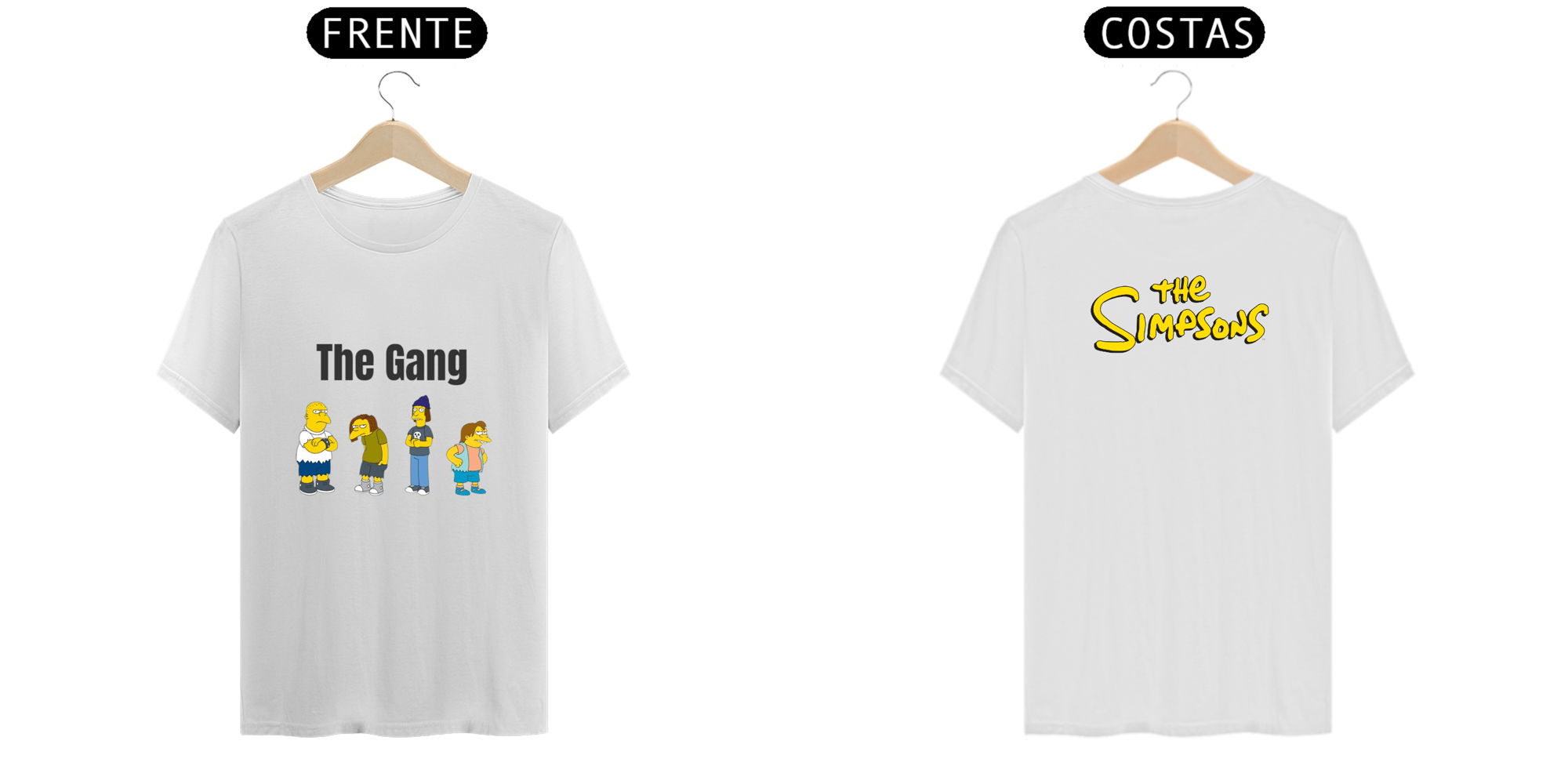 T.Shirt Prime - Coleção The Simpsons - Estampa The Gang