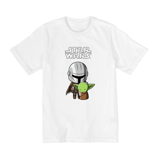 Coleção Star Wars - Camiseta infantil 02 a 08 anos - Yoda e 