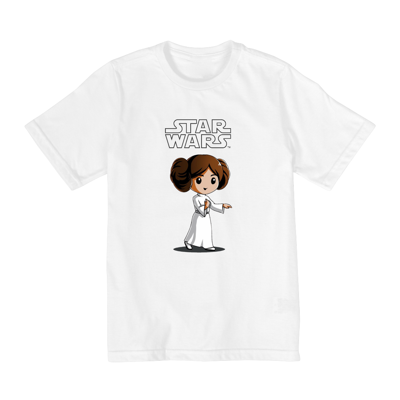 Coleção Star Wars - Camiseta infantil 02 a 08 anos - Princesa Leia