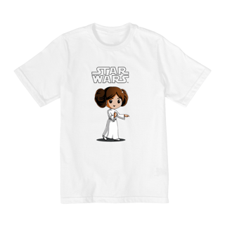 Coleção Star Wars - Camiseta infantil 10 a 14 anos - Princesa Leia