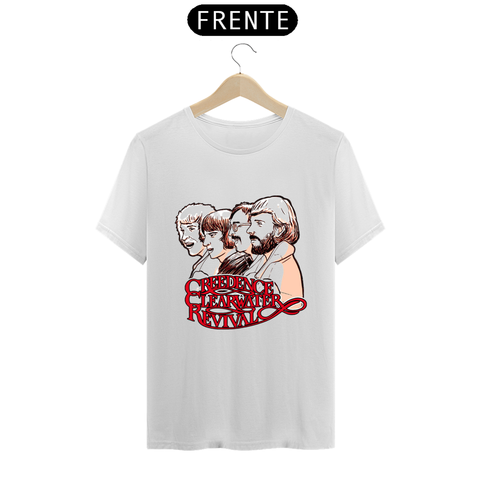 T.Shirt Prime - Coleção Clássicos do Rock: Estampa Creedence 