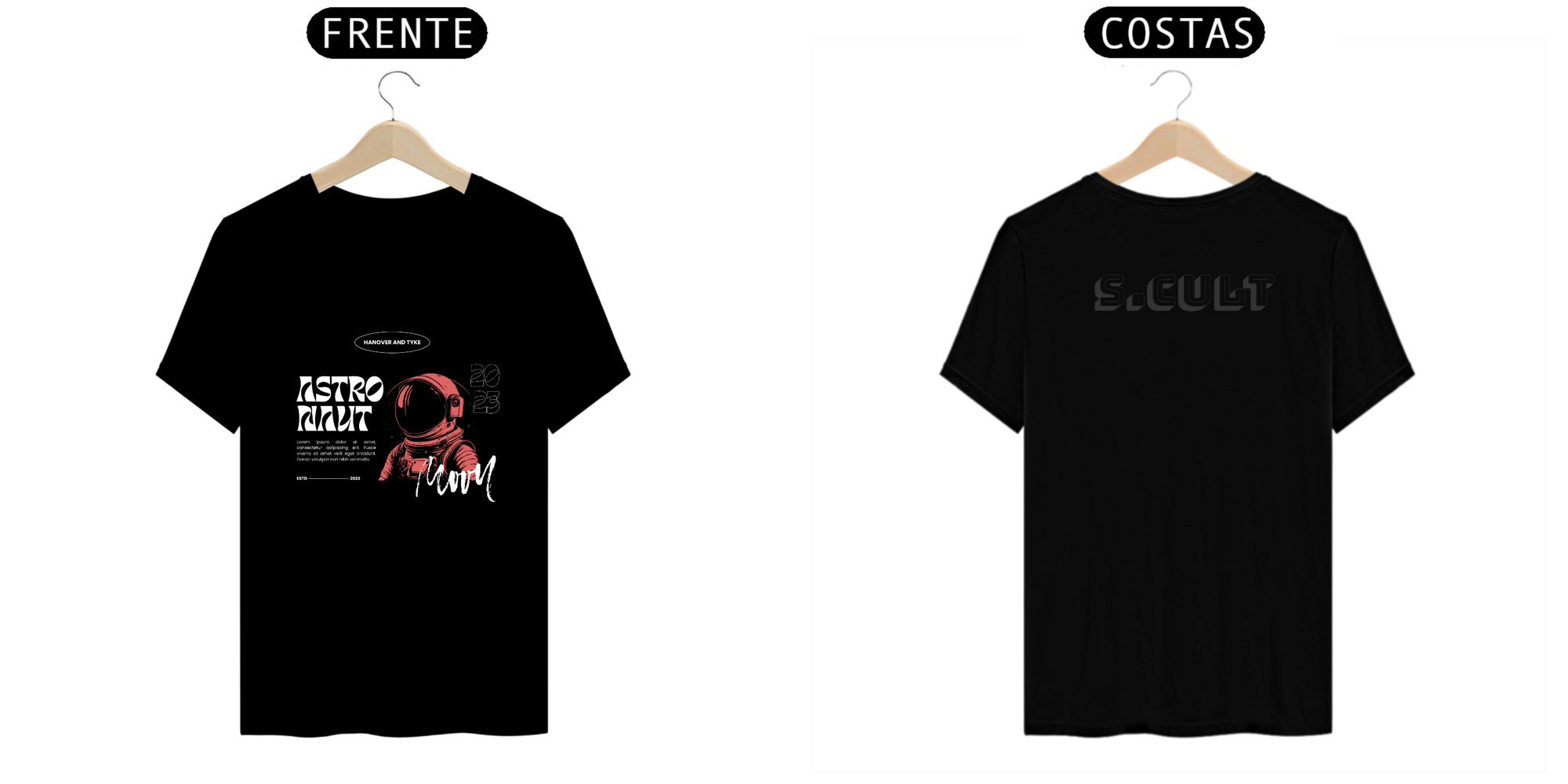 T-Shirt Prime- Coleção Moda Urbana - Streetwear - Estampa Frente e verso