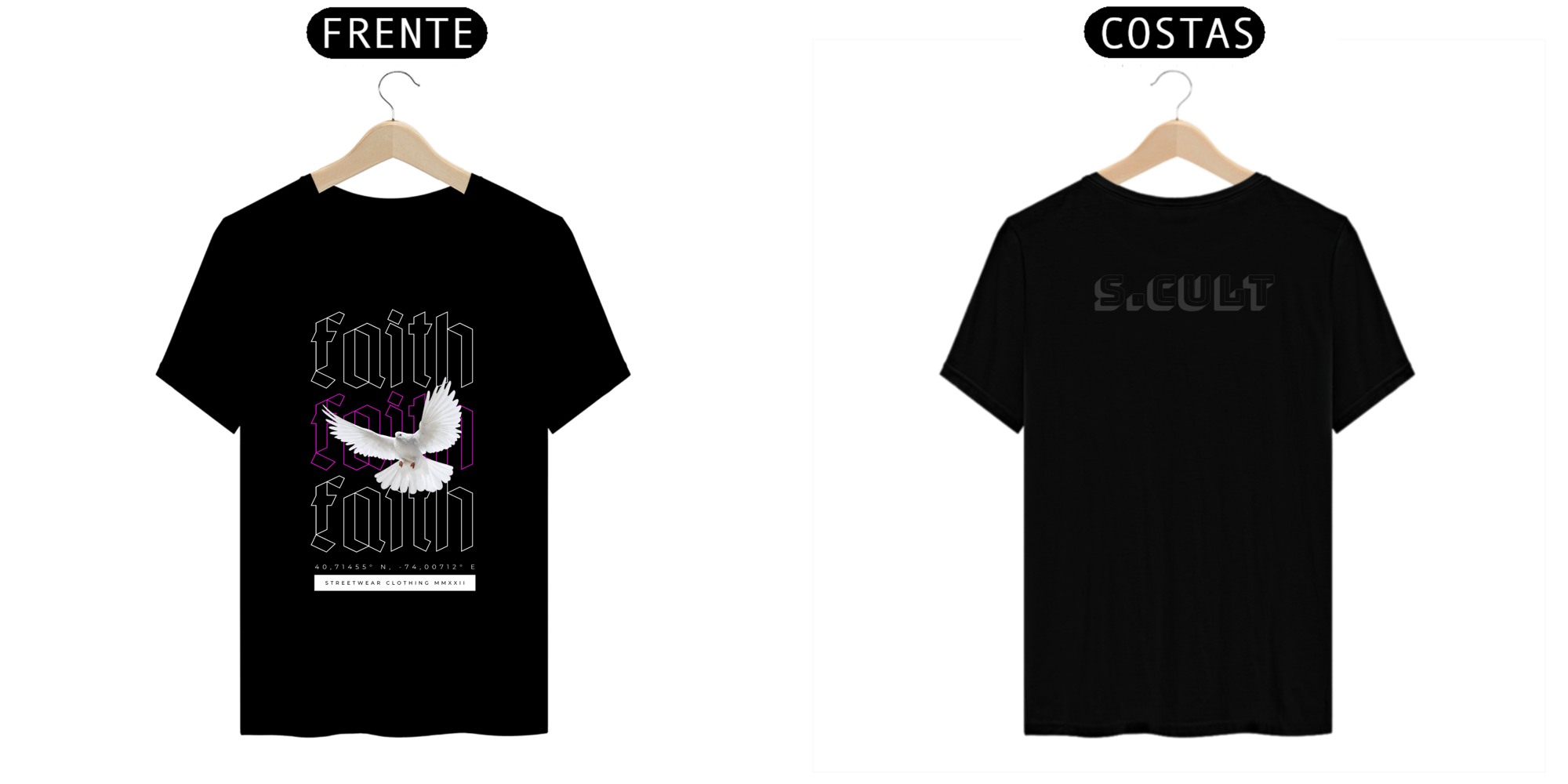 T-Shirt Prime- Coleção Moda Urbana - Streetwear - Estampa Frente e verso