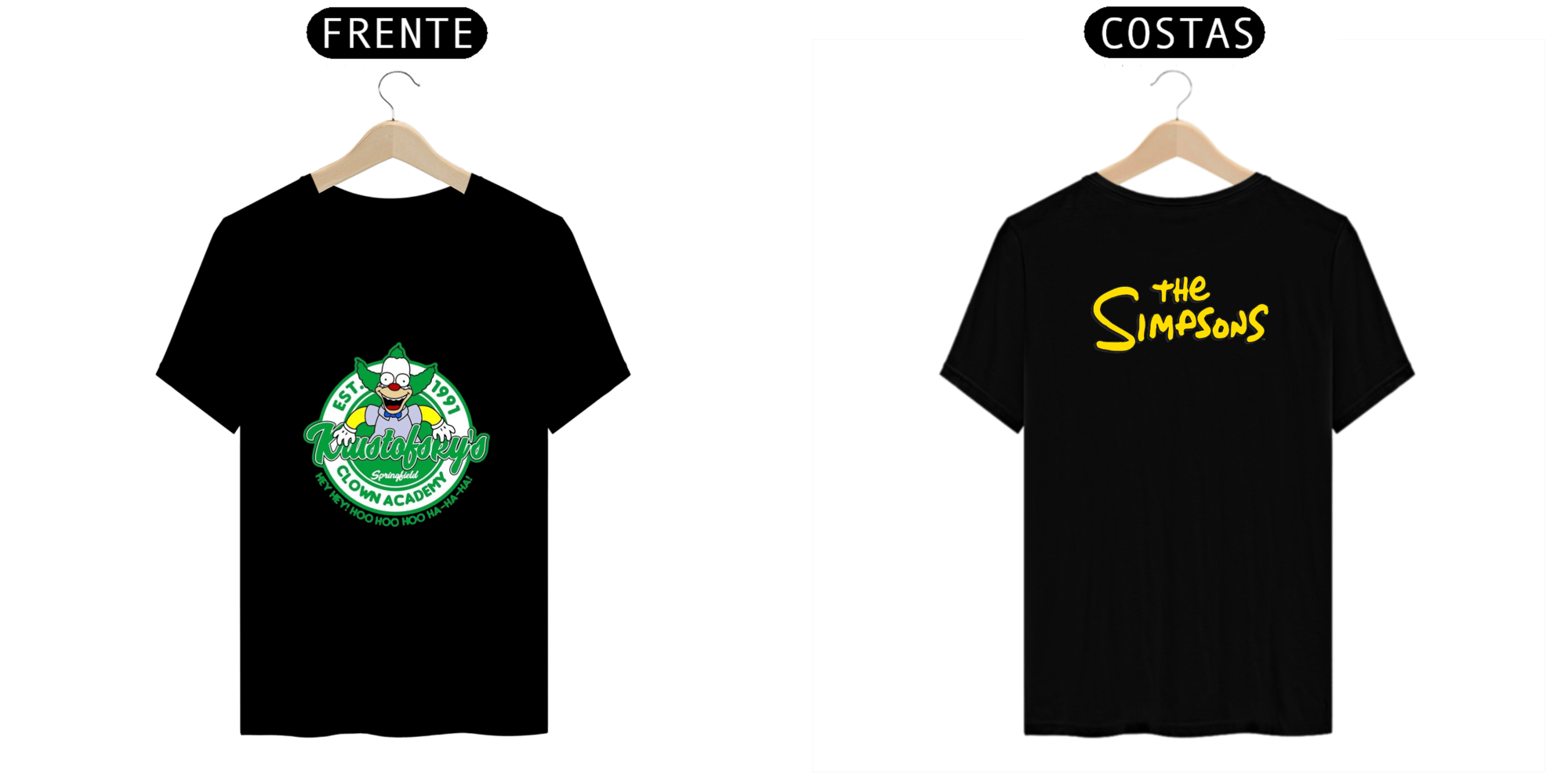 T.Shirt Prime - Coleção The Simpsons - Palhaço Krusty