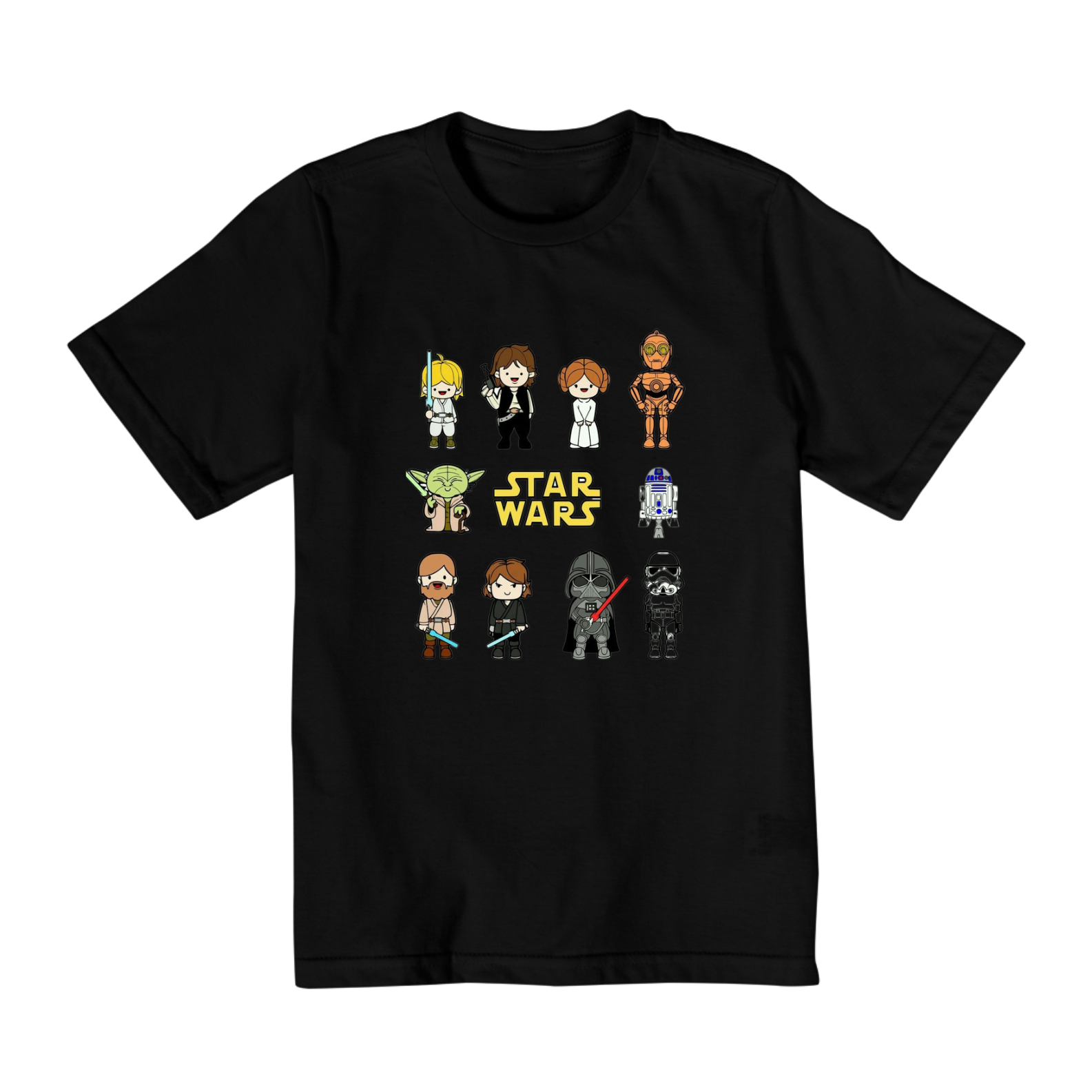 Coleção Star Wars - Camiseta infantil 02 a 08 anos - Personagens