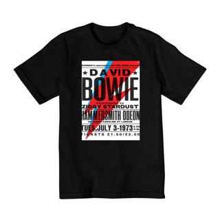 Camiseta Infantil 02 a 08 anos - Bandas -  David Bowie