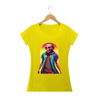 Nome do produto Camiseta Baby Long Caveira Portal Alucinógena Colection