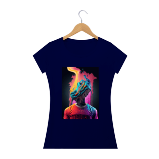 Nome do produto Camiseta Baby Long Nem Bateu Alucinógena Colection