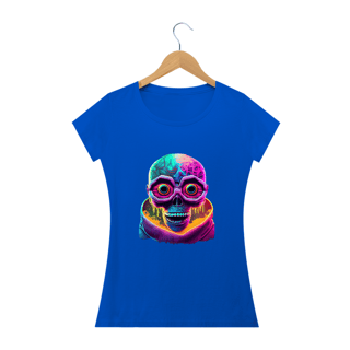 Nome do produto Camiseta Baby Long Caveira Alienígena Alucinógena Colection