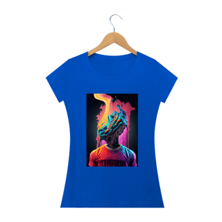 Nome do produto Camiseta Baby Long Nem Bateu Alucinógena Colection