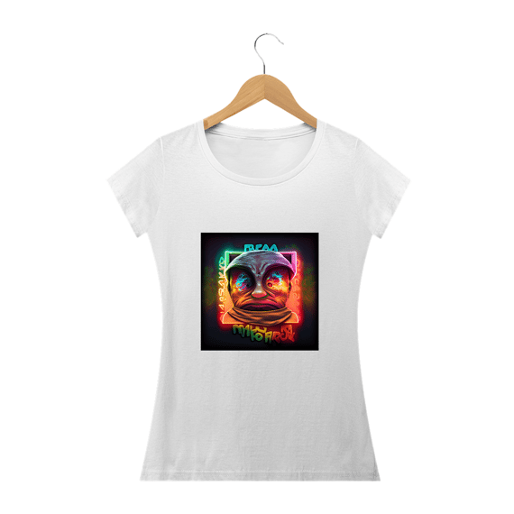 Camiseta Baby Long Olhos Galáxia Alucinógena Colection