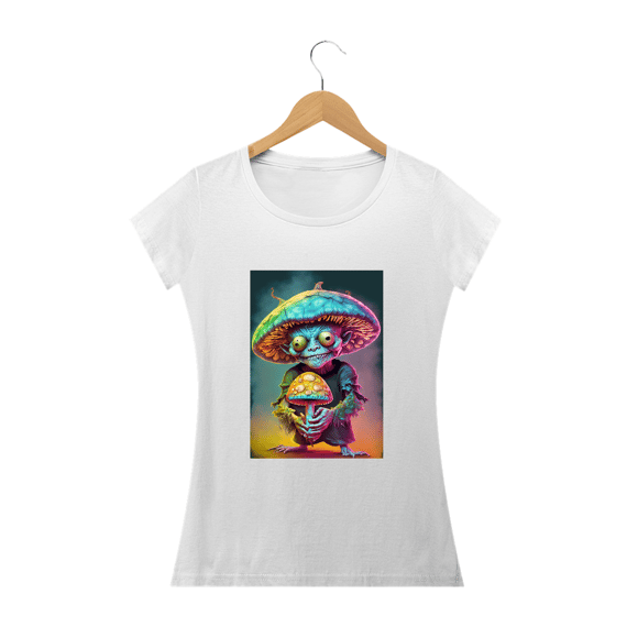Camiseta Baby Long Aceitas Um Cogu Alucinógena Colection