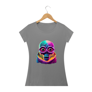 Nome do produto Camiseta Baby Long Caveira Alienígena Alucinógena Colection