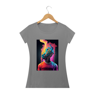 Nome do produto Camiseta Baby Long Nem Bateu Alucinógena Colection